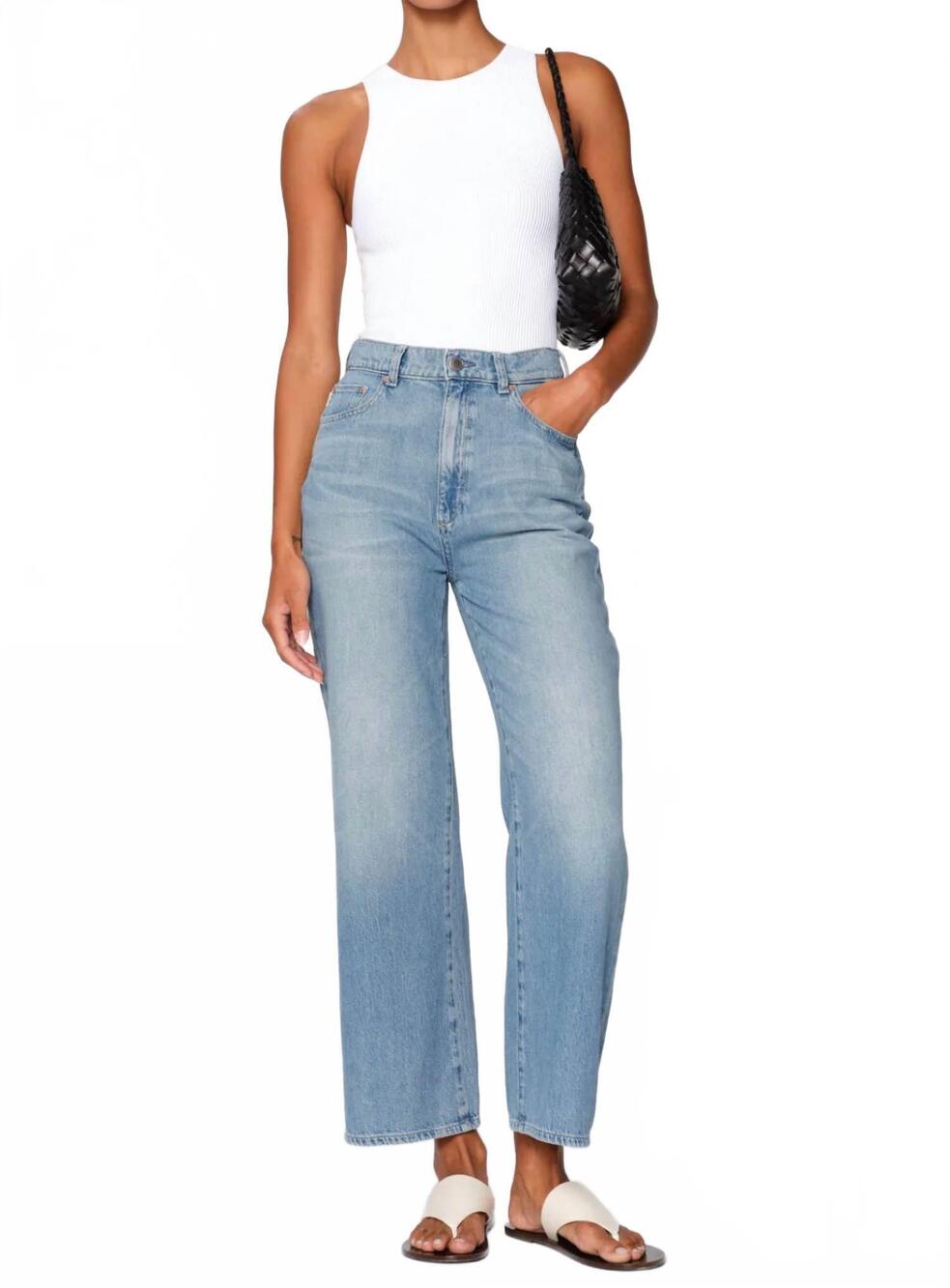 NEW DL1961 - WOMEN'S hepburn high-rise jeans in river bank